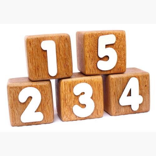Cubos de Madeira Cedrinho Cubos Numerais Decoração Bebe