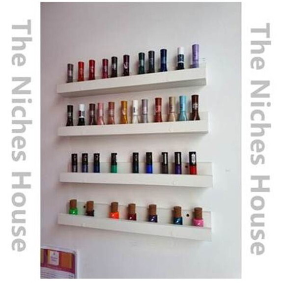 Kit com 6 nichos/prateleira porta esmaltes