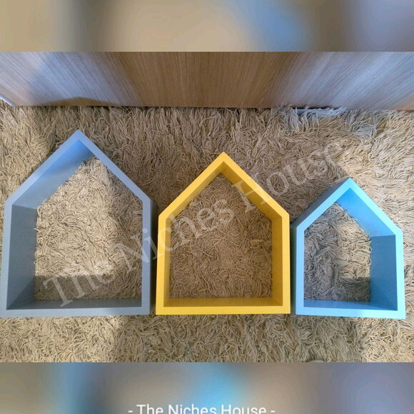 Kit Nicho Casinha Montessori Decoração 1p,1m,1g
