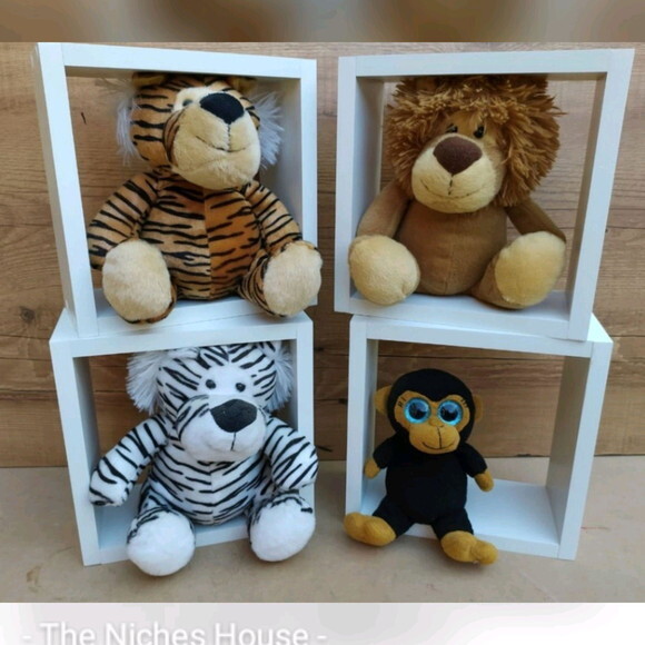 Kit Nichos Quadrados Quarto Infantil Bebe Decoração