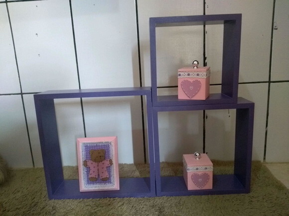 Kit Nichos Quadrados Quarto Infantil/sala/cozinha Decoração