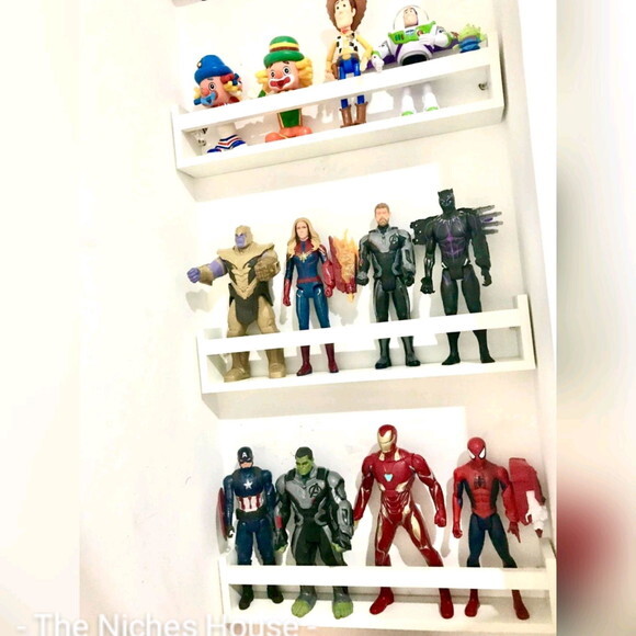 Kit Prateleiras Livros Infantil Brinquedoteca Bonecos Livros