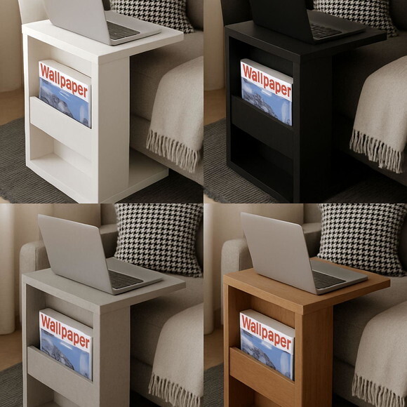 Mesa Multifuncional para Sofá com Nicho mdf