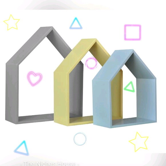 Nicho Casinha Montessoriana (1p,1m,1g) Várias Cores