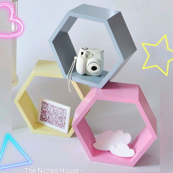 Nicho Colmeia Hexagonal Sextavado Unidade Quarto Infantil