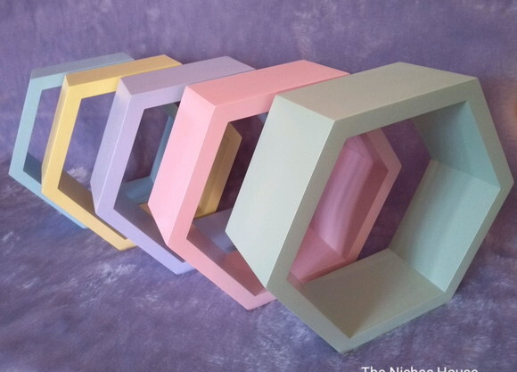 Nicho Hexagonal Colmeia Sextavado mdf Pequeno (unidade)
