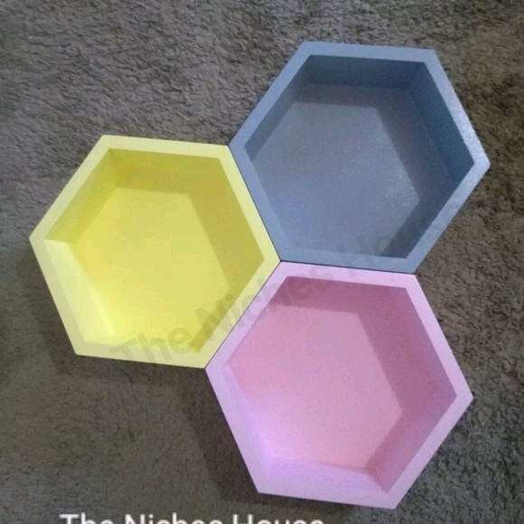 Nicho Hexagonal Colmeia Sextavado Quarto Bebê (unidade)