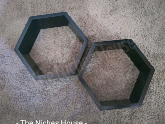 Nicho Hexagonal Colmeia Sextavado Preto