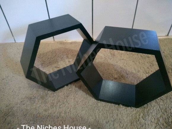 Nicho Hexagonal Colmeia Sextavado Preto