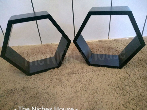 Nicho Hexagonal Colmeia Sextavado Preto
