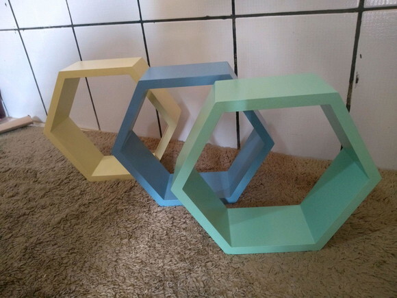 Nicho Hexagonal Sextavado Colmeia Decoração Unidade