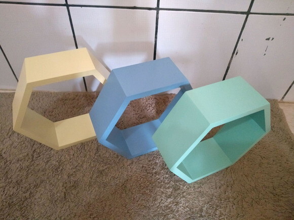 Nicho Hexagonal Sextavado Colmeia Decoração Unidade