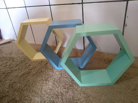 Nicho Hexagonal Sextavado Colmeia Decoração Unidade