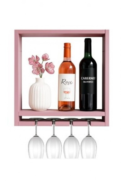 Nicho Porta Vinhos e Taças Adega de Parede