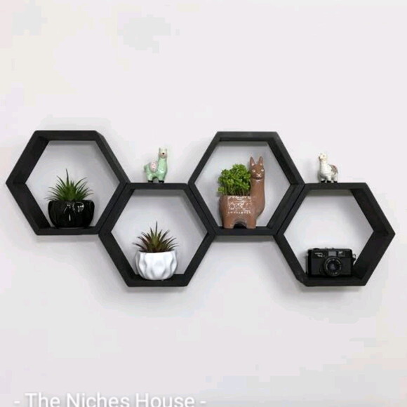 Nichos Colmeia Sextavado Hexagonal para Sala Decoração
