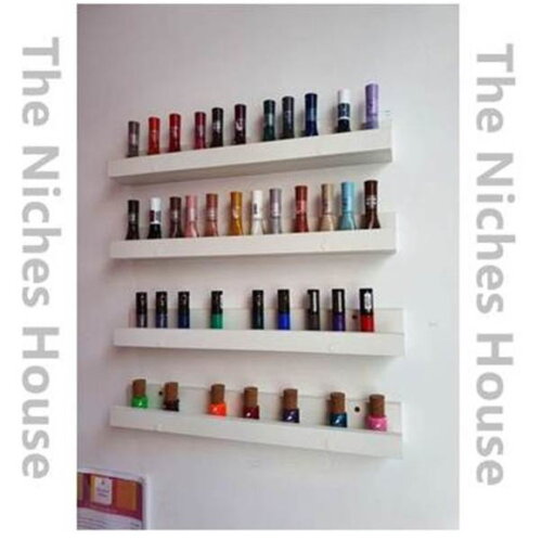 Kit com 6 nichos/prateleira porta esmaltes