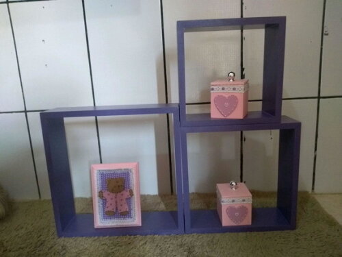 Kit Nichos Quadrados Quarto Infantil/sala/cozinha Decoração