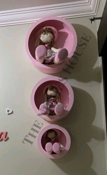 Kit Nichos Redondos Cores Decorativo Quarto Bebe