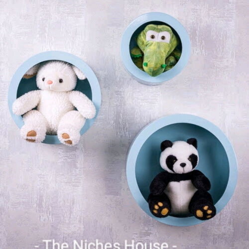 Kit Nichos Redondos Cores Decorativo Quarto Bebe
