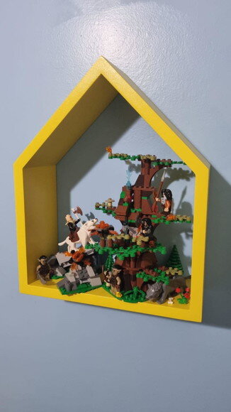 Nicho Casinha Montessori Infantil Decoração Colorido Unidade