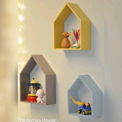 Nicho Casinha Montessoriana (1p,1m,1g) Várias Cores