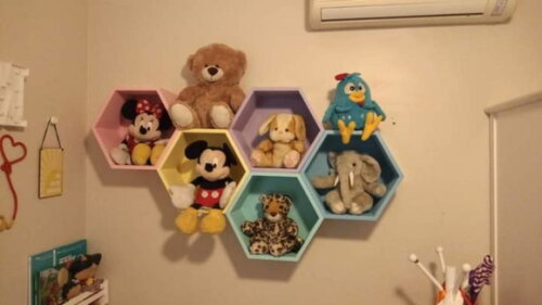 Nicho Colmeia Hexagonal Sextavado Grande com Forro (unidade)