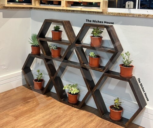 Nicho Colmeia Hexagonal Sextavado Jardim Vertical Decoração