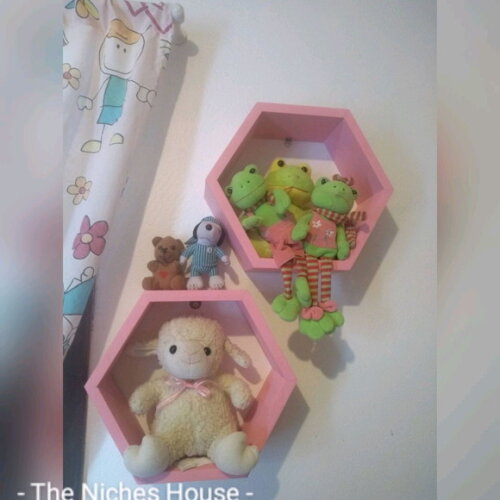 Nicho hexagonal 30x26,5,10 cor a escolher