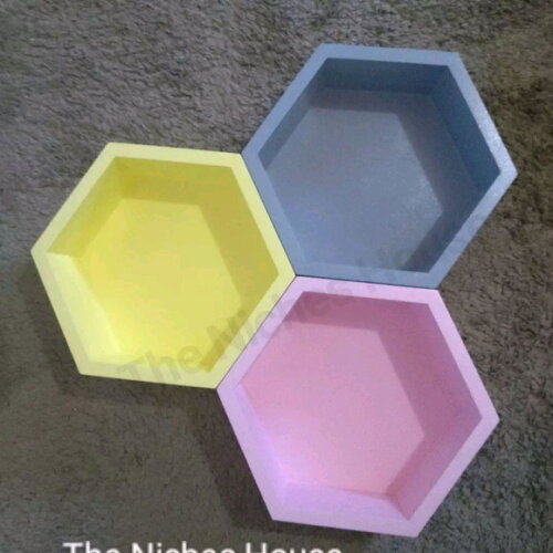 Nicho Hexagonal Colmeia Sextavado Quarto Bebê (unidade)