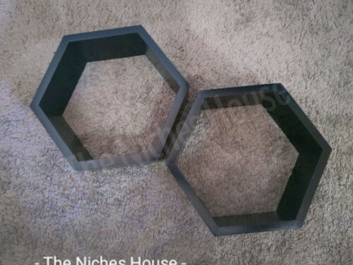 Nicho Hexagonal Colmeia Sextavado Preto
