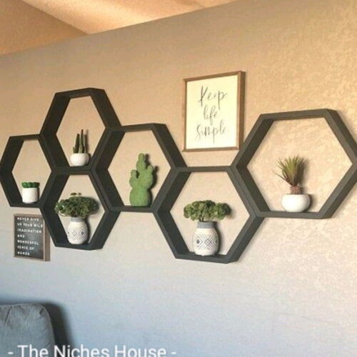 Nicho Hexagonal Sextavado Colmeia Jardim Vertical Unidade