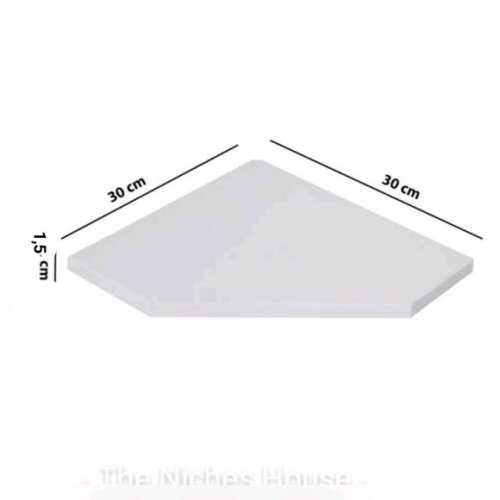 Prateleira de Quina / Canto mdf Suspensa( Unidade)