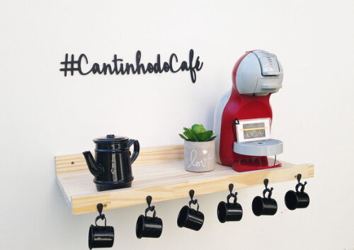 Prateleira para Cantinho do Café
