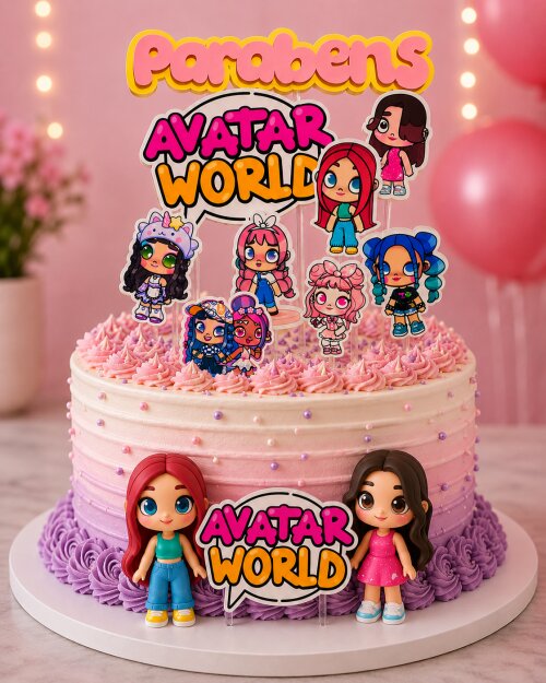 Topo de bolo Avatar World