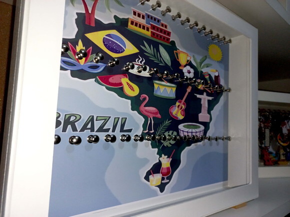 Painel para Chaveiros com Vidro Personalizável
