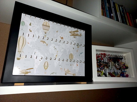 Quadro de Chaveiros Personalizado com Vidro