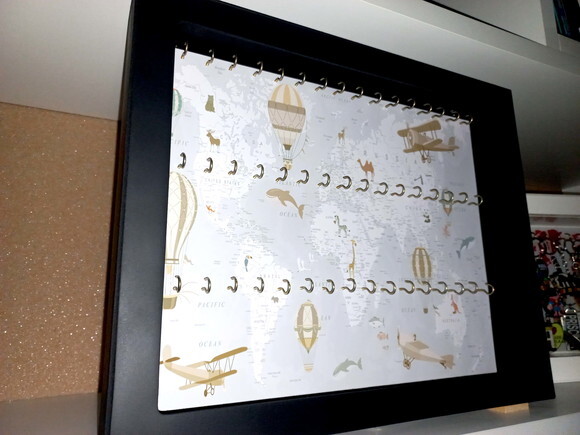 Quadro de Chaveiros Personalizado com Vidro