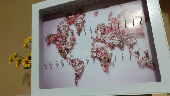 Quadro Expositor de Chaveiros Personalizado para Decoração