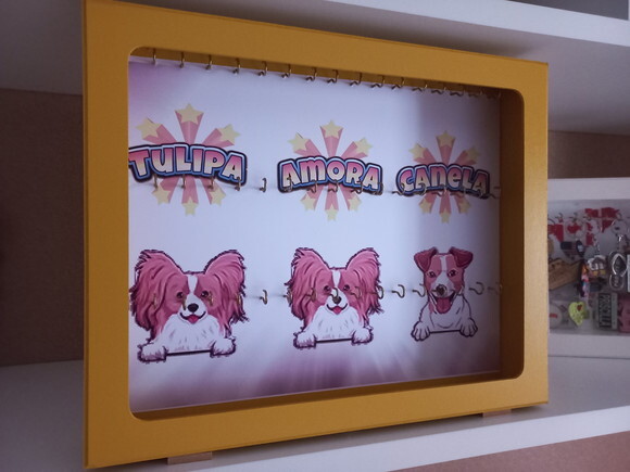 Quadro Porta Chaveiros - Colecionador e Quem Ama Chaveiros