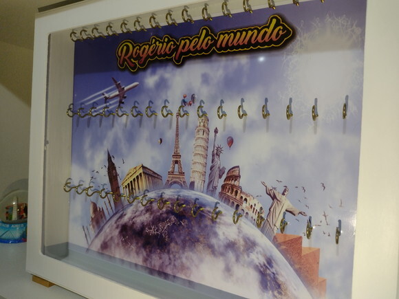Quadro Porta Chaveiros - Tamanho Grande - Personalizado