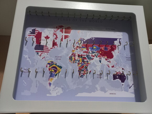 Quadro Porta Chaveiros - Tamanho Grande com Vidro