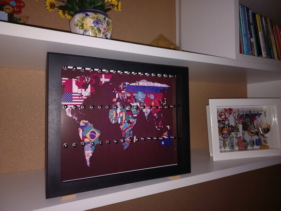 Quadro Porta Chaveiros com Vidro