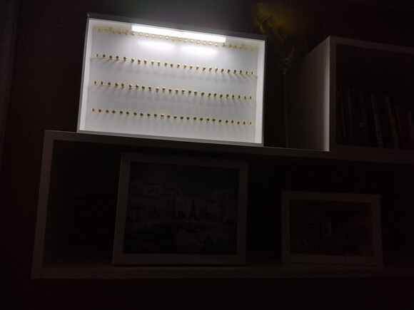 Quadro Porta Chaveiros Extra Grande 60x40 com Iluminação