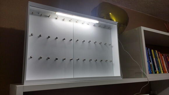 Quadro Porta Chaveiros Extra Grande 60x40 com Luz de Led