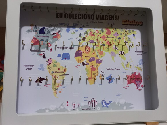 Quadro Porta Chaveiros Personalizado - Tamanho G com Vidro