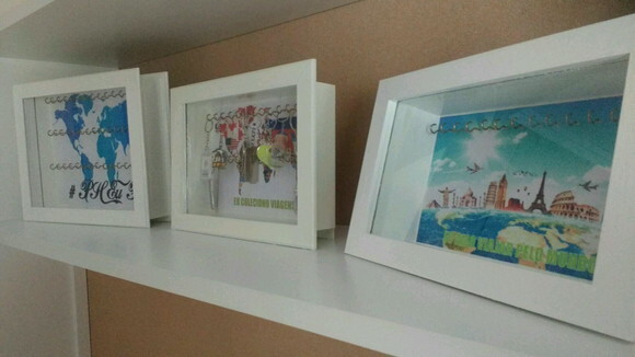 Quadro Porta Chaveiros Personalizado (tema Internacional)