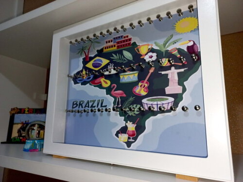 Painel para Chaveiros com Vidro Personalizável