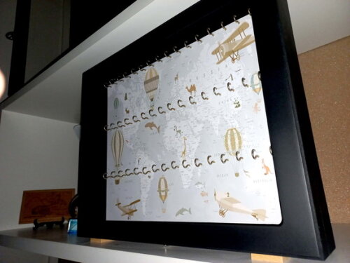 Quadro de Chaveiros Personalizado com Vidro