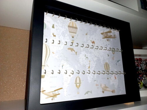 Quadro de Chaveiros Personalizado com Vidro