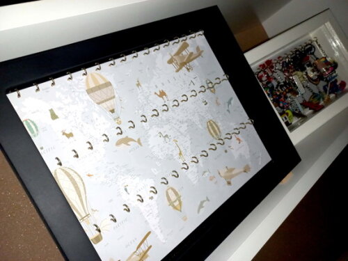 Quadro de Chaveiros Personalizado com Vidro